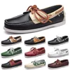 Sapatos casuais homens preto barato lazer pratas taupes dlives marrom cinza vermelho verde andando baixo softs multi couro masculino tênis ao ar livre treinador GAI