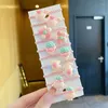 Haarschmuck 10 teile/satz Koreanische Kawaii Mädchen Kinder Stirnband Niedlichen Cartoon Baby Gummibänder Ring Krawatte Für Kopfbedeckung Kleinkind Zubehör