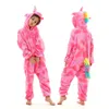 Pyjamas Kigurumi Kinderpyjama für Jungen Mädchen Unicorn Pyjamas Flanell Kids Dinosaurier Pijamas Anzug Anzug Tier Nachtwege Winterkatze Onesies 231108