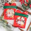 Christmas Toy LBSISI Life 25pcs Christmas Gift Bag For Candy Chocolate Cookie Nougat Biscuit Packing Gift Tree Santa Zipper Bags 231107