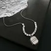 Fashionable Versatile, Exquisite Minimalist Letter Pendant Necklace, Women's 2022 New Trendy and Luxurious Temperament, Broken