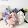 Plecaki nowe mody dziecięce torby szkolne Bunny Portable plecaków Dzieci podróżne plecaki Śliczne chłopcy i dziewcząt książka szkolna plecak 20ll231108