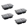 Dinnerware Sets 20 Pcs Meal Container Meals Box Bento Set Thicken Storage Take Out Containers