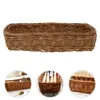 Bandeja de almacenamiento de artículos diversos para cocina, cesta de mimbre tejida para el hogar, exhibición de pan, cubiertos pequeños, decoración superior de mesa