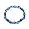 Colliers pendentif colliers mauvais œil collier pour femmes porte-clés bracelet de perles bleues turques lunettes faites à la main charmes B Dhgarden Dhgco