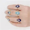 Anéis de cluster 5 Pçs / set Ouro Sier Cor Turco Hamsa Evil Eye Anéis para Mulheres Vintage Boho Knuckle Ring Set Feminino Partido Judeu Dhgarden Dhiop