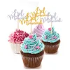 Fournitures festives Autres fêtes Eid Mubarak Cupcake Topper Ramadan Décoration Gâteau Insert Carte Islamique Musulman Festival DIY Pâtisserie Décor Bakin