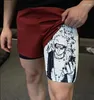 Pantaloncini da uomo Anime 2 in 1 Performance Pantaloni da spiaggia maschili Fitness Jogging Estate Uomo Allenamento Palestra Corsa Sport Pantaloni corti