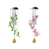 Wind Chime kleurveranderende zonne-led Crystal Hummingbird licht waterdichte buitentuin windtocht