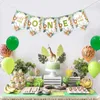 Feestdecoratie Jungle Dieren Hangbanner Kindersafari Verjaardagsdecoratie Wild One Papieren Vlag 1e Babyshower