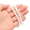 Bangle White Jade Beads 8mm Round Smoothly Glossy Jewelry Bracciale Collana DIY Making