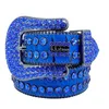 Ремни мужчины женщины BB Simon Belt Luxury Designer Retro Buckle 20 Color Crystal Diamond Drop Deloge Accessories Dhsi5