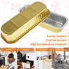 Bakeware Tools 50Pcs Aluminum Foil Loaf Pans With Lids&Spoons Reusable Cheesecake Muffin Baking Tool Mini Bread Container Kitchen