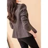 Costumes pour femmes Blazer Femmes Mode Coréenne Design Chic Simple À Manches Longues Col Rabattu Casual Bureau Dame Élégante Veste Vêtements