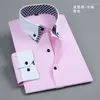 Men's Dress Shirts 2023 Spring Arrival Men High Quality Male Slim Long Sleeve Three Dimensional Married Groom Tuxedo Shirt 5XL