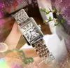 Crime Premium Women Roman Watches Movimiento de cuarzo Silver Rose Gold Vestido Lady Tank Square Acero inoxidable Comercio de lujo Pulsera Mira Montre de Luxe Regalos