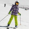Skiing Suits Detector Waterproof Ski Suit for Children Girls Warm Winter Set Kids Windproof Hoodie Snowboard Jacket and Pant Fur Snow Clothes 231107