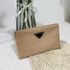 Classic Toiletry Cosmetic Bags for Women Traveling Toilet Clutch Bag Female Large Capacity Wash Toiletry Pouch in Khaki and Black Colors