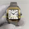 2 colori con box orologi automatici per foto vera per le donne W2SA0016 UNISEX 35.1mm WSSA0029 18K Dialcini d'argento in oro giallo BVF Miyota 9015 Cal.1847 Women Watch