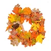 Decoratieve bloemen 1 stuks krans rode bes lotus rotan deur hangende Thanksgiving Day decoratie