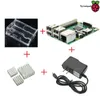 Freeshipping Raspberry Pi 3 Model B 1GB RAM 12GHZ ALD-CORE ARM 64 BIT CPU مع CASL CASE CASE 5V 25A محول الحرارة بالارتداد الحراري NNLFP