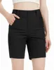 Damesshorts Cargo Dames Sneldrogend Wandelen Zomer Reizen Actief Golf Vintage Zakken Street chic Wijde pijpen