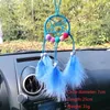 Pendant Necklaces Handmade Dream Catcher Wind Chimes Home Accessories Colorful Real Feather Girl Gift Bag Car Jewelry Bedroom Decoration