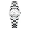36mm Womens Black Dial Wristwatch Wristwatch Automatisk mekanisk månfas Rose Guld Rostfritt stål Rem Sapphire Waterproof Ladies Dress Amanti Watch