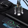 Eyeekgo PD30W Araç Şarj Cihazı QC3.0 Mini Taşınabilir USB Şarj Cihazı, Samsung Huawei için Xiaomi Universal Android Telefonlar için C Tipi 5V/3A Adaptörü