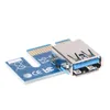 Freeshiping 20pcs/Lot 60 cm PCI-E 1x bis 16x Extender Riser Card Sata 15Needle 4pin Stromleitung USB 30 Stecker Stromversorgungskabel für M OSVT