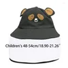 Bérets pour enfants en bas âge, chapeau de protection pour bébé, visière transparente, bouclier complet, dessin animé Panda oreilles d'animaux, pêcheur Anti-salive