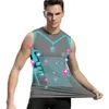 Мужские топы на бретелях, версия 2023, формирующая рубашка без рукавов, жилет Energxcell с круглым вырезом, утягивающие компрессионные мужские рубашки, футболка