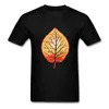 T-shirt da uomo T-shirt a maniche corte affascinante autunno tramonto T-shirt a maniche corte in cotone grazioso con o-collo T-shirt in acero canadese moda casual