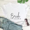 T-shirt da donna T-shirt Bride To Be Squad T-shirt regalo per addio al nubilato da donna carina