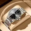 Top Fashion Luxury Męski Zegarek 43 mm Ultracien Mash Glow Watch Męski kwarcowy zegarek Wodoodporny tydzień kalendarza ze stali nierdzewnej