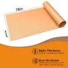 Table Mats 78 Inch Roll Large Copper Oven Liners For Bottom Of BPA And PFOA Free Thick Heavy Duty Non Stick Brown Durable