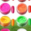 12 BoxesSet Fluorenscence Nails Powder Colorful Glitters Nail Powder Summer Flakes Dust Nail Art Decorations3910514