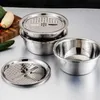 New Silver Portable Küche Edelstahl Waschbecken Filter/Stahlplatte/Schüssel 26 Multifunktional, ungiftig, geruchlos, sicher zu bedienen