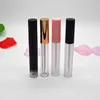 Bottiglie di stoccaggio 50/100 pezzi 4.5ml carino vuoto rosa lip gloss tubo fai da te in plastica glassata/trasparente contenitore per rossetto liquido strumenti per il trucco di bellezza delle donne