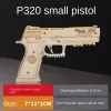 Pistolet à bande de caoutchouc, Puzzle en bois pliable, modèle tridimensionnel 3D, jouet pour garçon, assemblage Cs, accessoire amusant, cadeau d'anniversaire