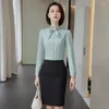 Damesblouses Elegante damesshirts met lange mouwen OL-stijlen Lente Herfst Professioneel kantoor Dames Interview Carrière Tops Kleding