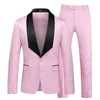 Men's Suits Blazers Red Men's Suit 3-Piece Tuxedo High Quality Dress Coat and Pants Vest Big Size Terno Masculino White Black Royal Blue S-5XL 6XL 231109