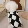 犬のアパレルファッショナブルなプレーンパターンペットドッグ服ジャックジャックドッグドッグ服ベスト犬の服かわいい冬のヨーク231109