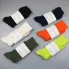 Women Socks Classic Unisex Solid Color Sticked For Men Casual Couples Fluorescerande Sock Hosiery Sox 36-43