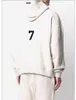 2023 New Men's and Women's Sweater Fashion Brand Essentialsweatshirt Season 8 Double Thread Letter Flocked Hooded Plushed Sweater for in Autumn Winter {category}