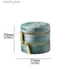 Jewelry Boxes TAIMY Boutique Velvet Jewelry Ring Box Sky Blue Double Layer Jewellry Storage Case Gift Support Free Customized Service Q231109