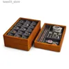 Jewelry Boxes Oirlv Wooden Jewelry Box Organizer Stackable Ring Earrings Bracelet Pendant Boxes Multifunctional Wood Jewelry Storage Box Q231109