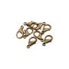 400PCS Lobster Clasps, Metal Alloy Small Lobster Claw Clasps, Weico Lobster Clip for Handmade Necklace, Bracelet Jewelry Making Accessories Fastener Hook( Nickel)