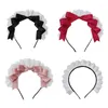Fontes de festa lolit bandana bowknot hairband headpiece bowtie arcos empregada doméstica dropship
