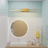 Wall Lamps Led Mirror Lights Bathroom Waterproof Gold Black Flat Lamp Modern Indoor Lighting Make Up